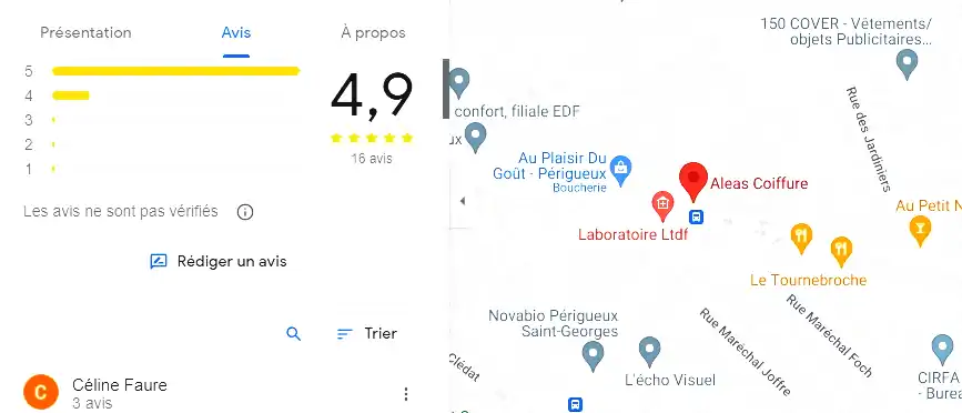 Salon de coiffure à Périgueux