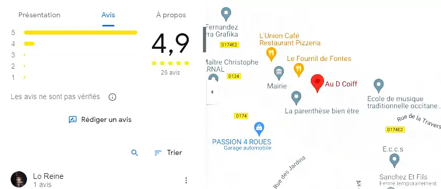 Salon de coiffure à Fontès