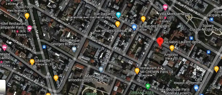 Salon de coiffure à Paris