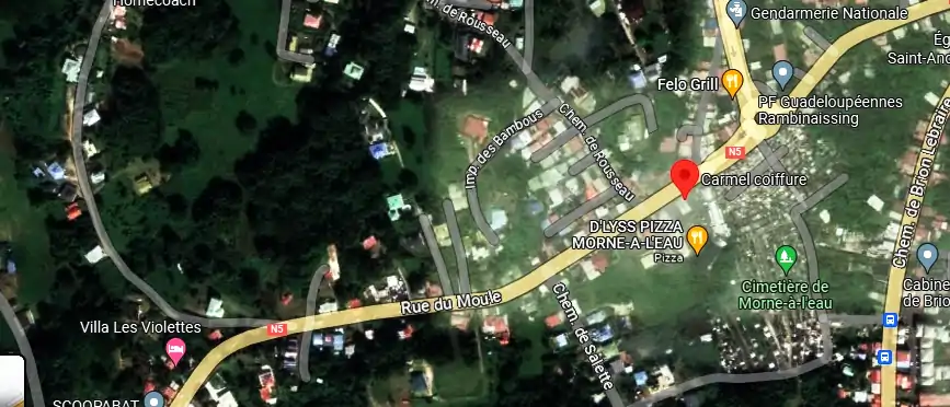 Salon de coiffure à 25 rue du cimetière, Morne-à-l'Eau 97111, Guadeloupe