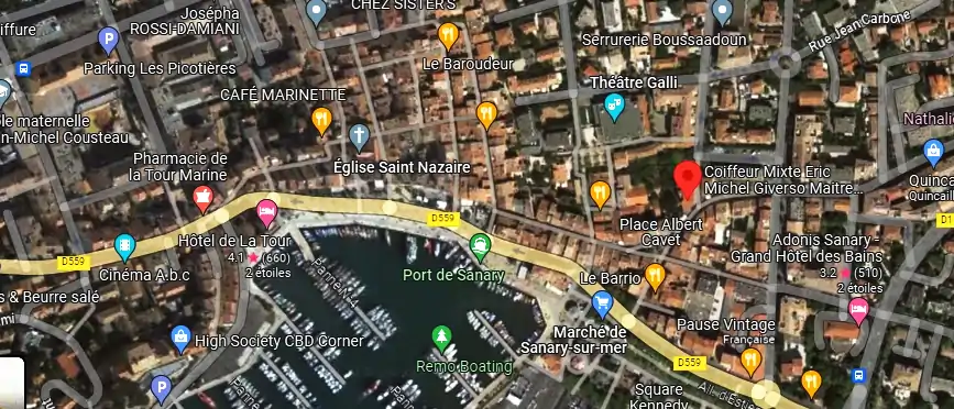 Salon de coiffure à Sanary-sur-Mer