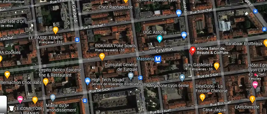 Salon de coiffure à Lyon