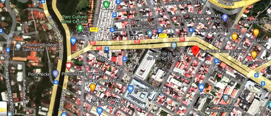 Salon de coiffure à 14 Rue Papin Dupont, Fort-de-France 97200, Martinique