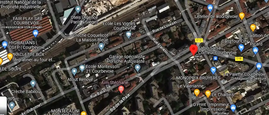 Salon de coiffure à Courbevoie