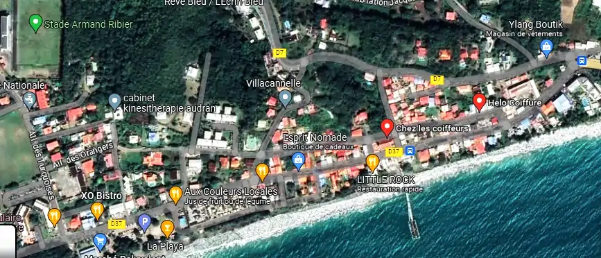 Salon de coiffure à FXJG+553, Rue A et T Duville, Le Diamant 97223, Martinique