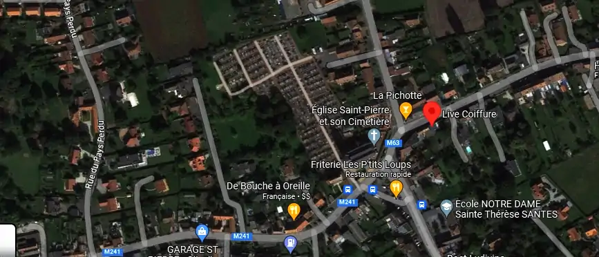 Salon de coiffure à Santes
