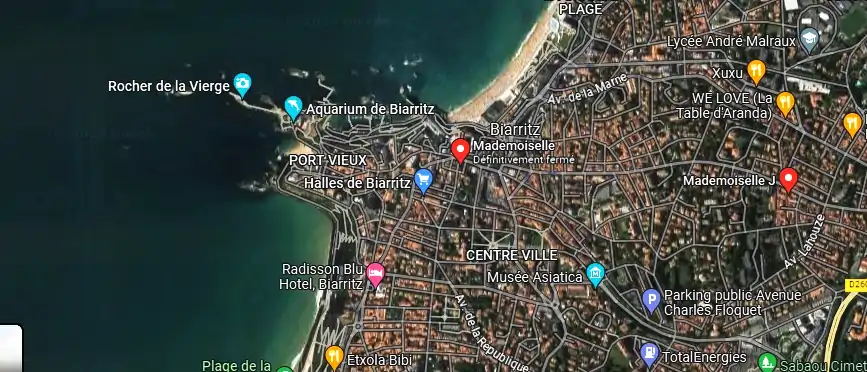 Salon de coiffure à Biarritz