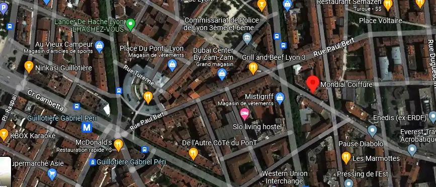 Salon de coiffure à Lyon