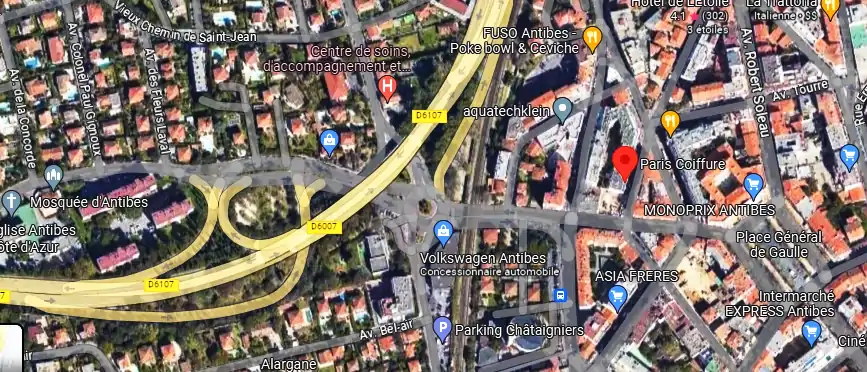 Salon de coiffure à Antibes