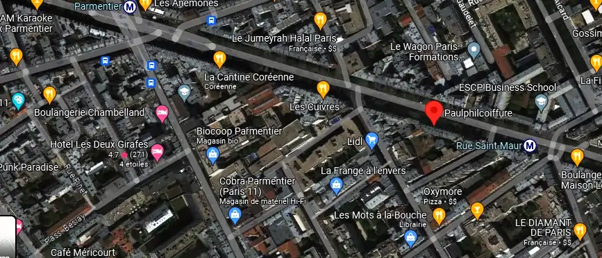 Salon de coiffure à Paris