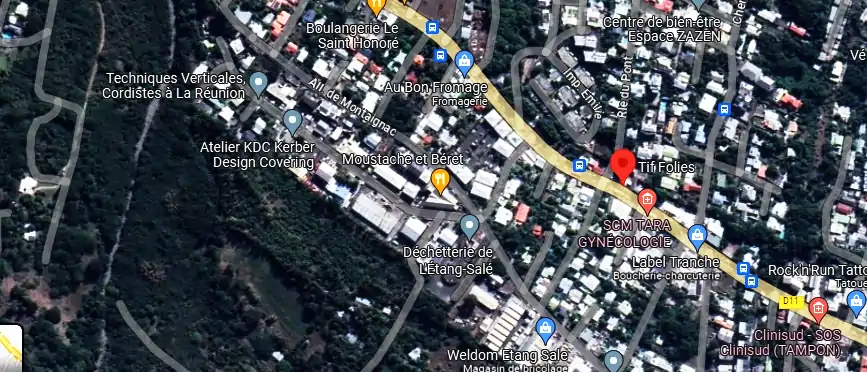 Salon de coiffure à 124 Av. Raymond Barre, L'Étang-Salé 97427, La Réunion